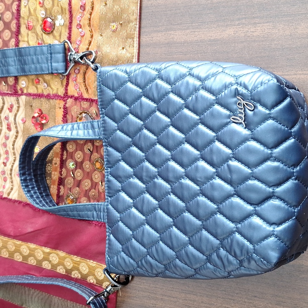 Lug Navy Quilted Crossbody NWOT